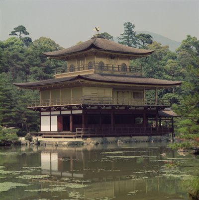 Kinkaku Temple (Golden Pavilion) dedicated to the memory of the shogun Ashikaga Yoshimitsu by Japanese School